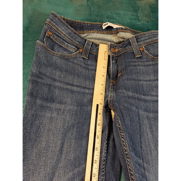 Levis Jeans Sz 11 Womens Blue Pants Stretch Bold Curve Low Rise Bootcut Skinny - Picture 7 of 14